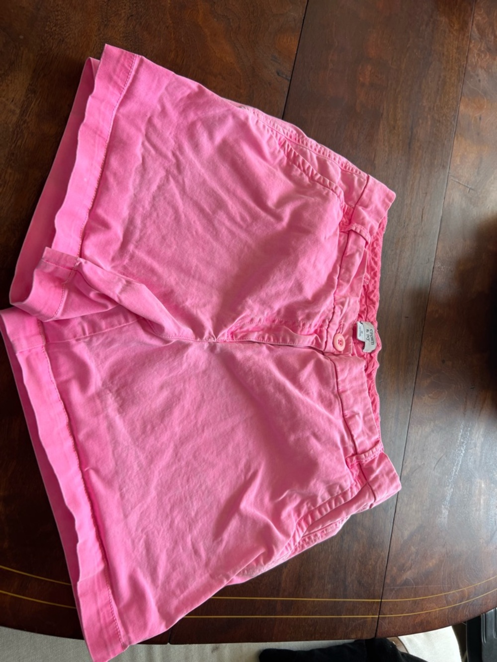 crown & ivy Bright Pink Cotton Bermuda Shorts